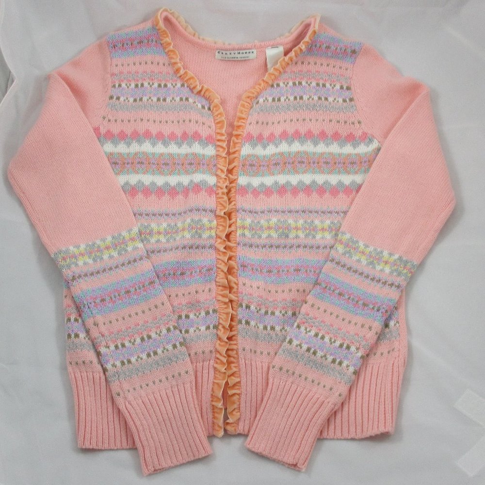 Crazy Horse Pink Multicolor Sweater - Size Small